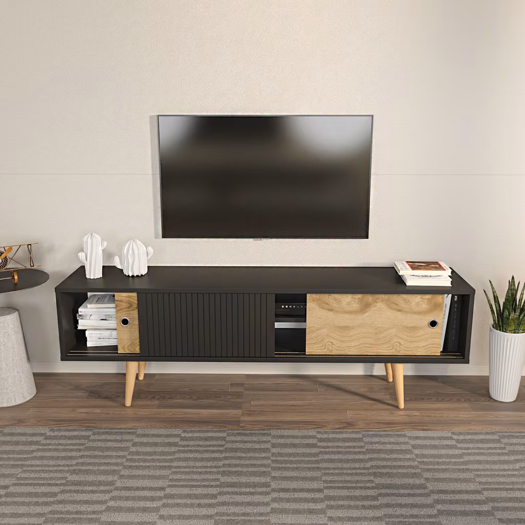 Ecrin TV komoda antracit i oud