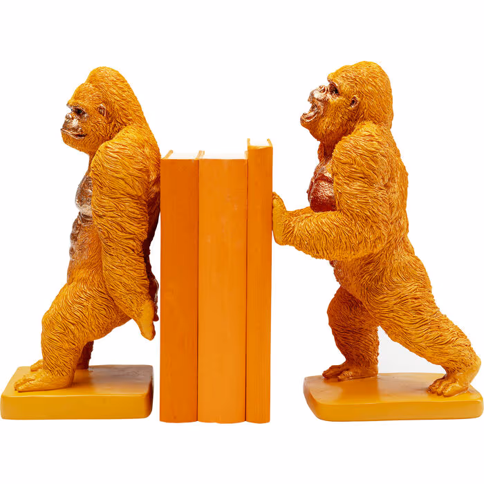 Podupirač za knjige Gorilla Orange (2/Set)