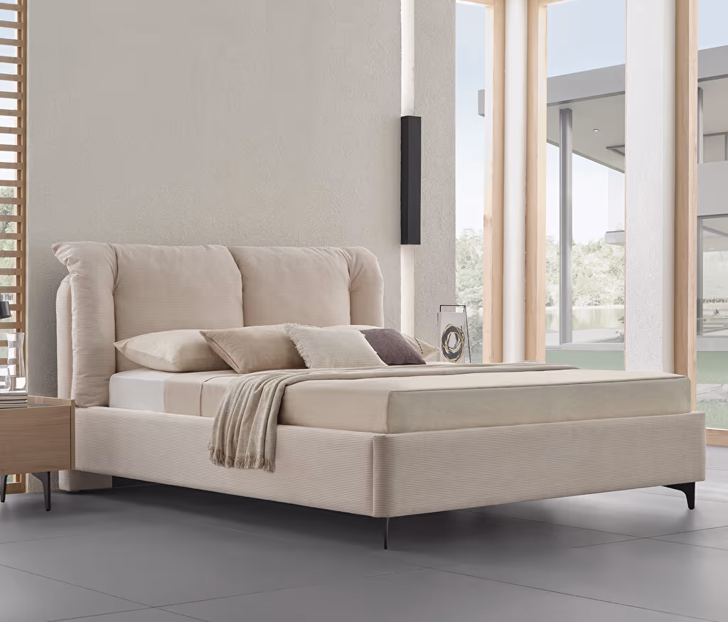 Terra Bed Base with Headboard for Teens