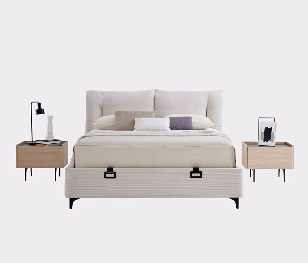 Terra Bed Base with Headboard for Teens