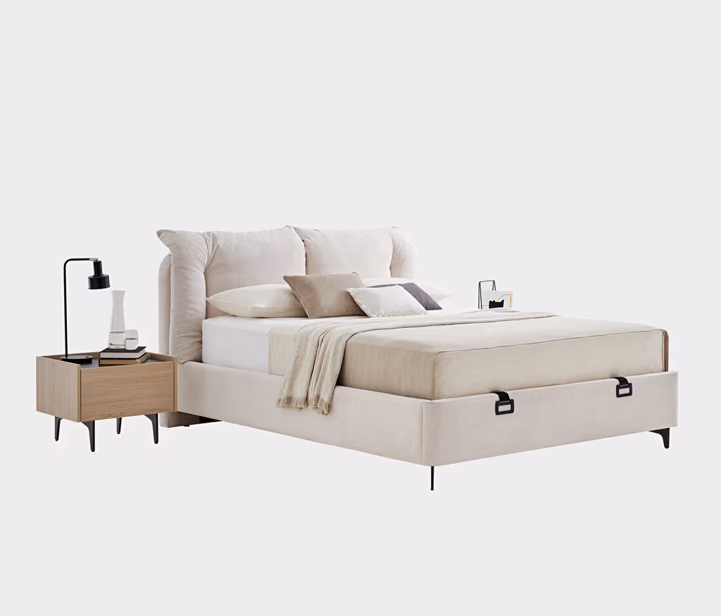 Terra Bed Base with Headboard for Teens