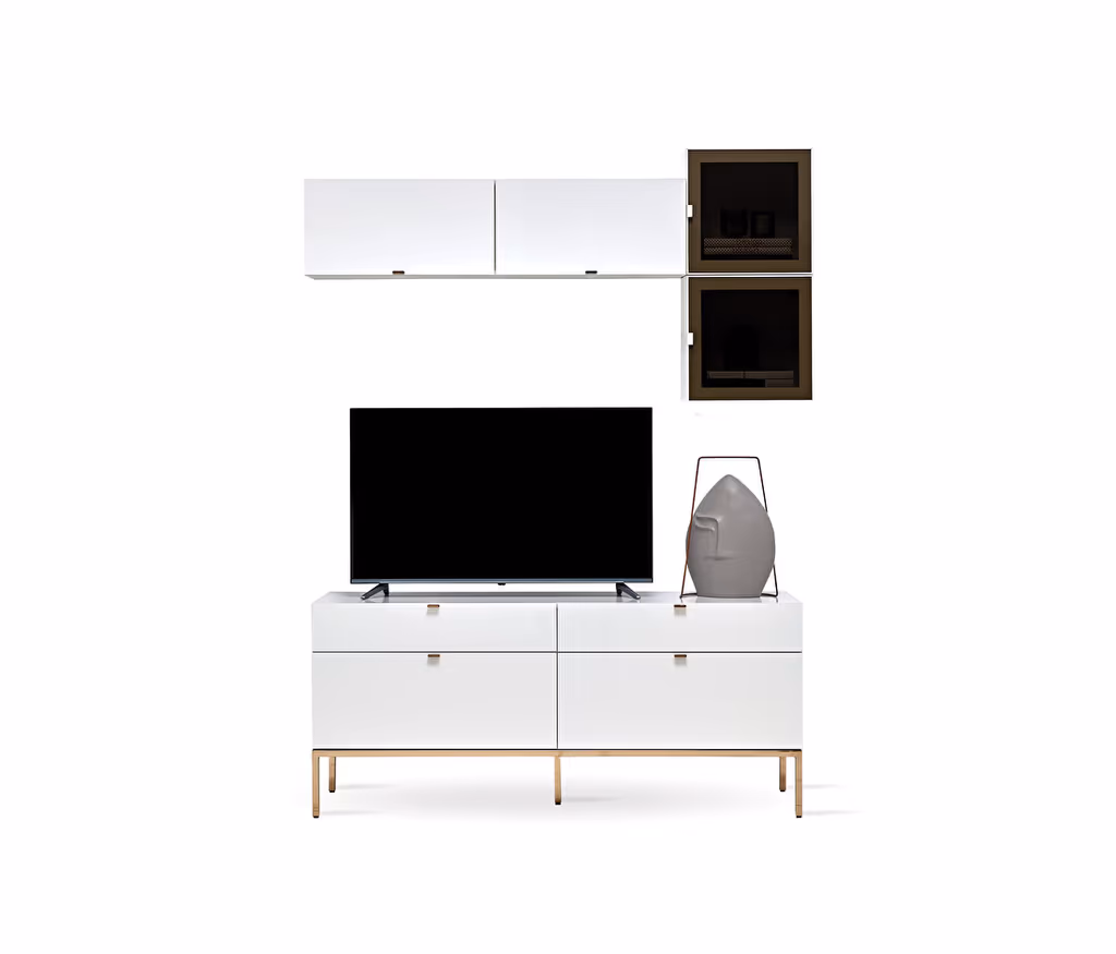 Legato White TV Unit Combination 1