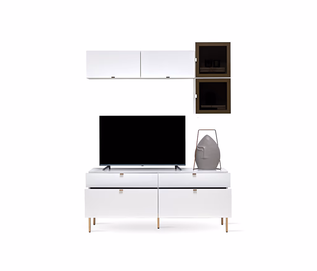 Legato White TV Unit Combination 1