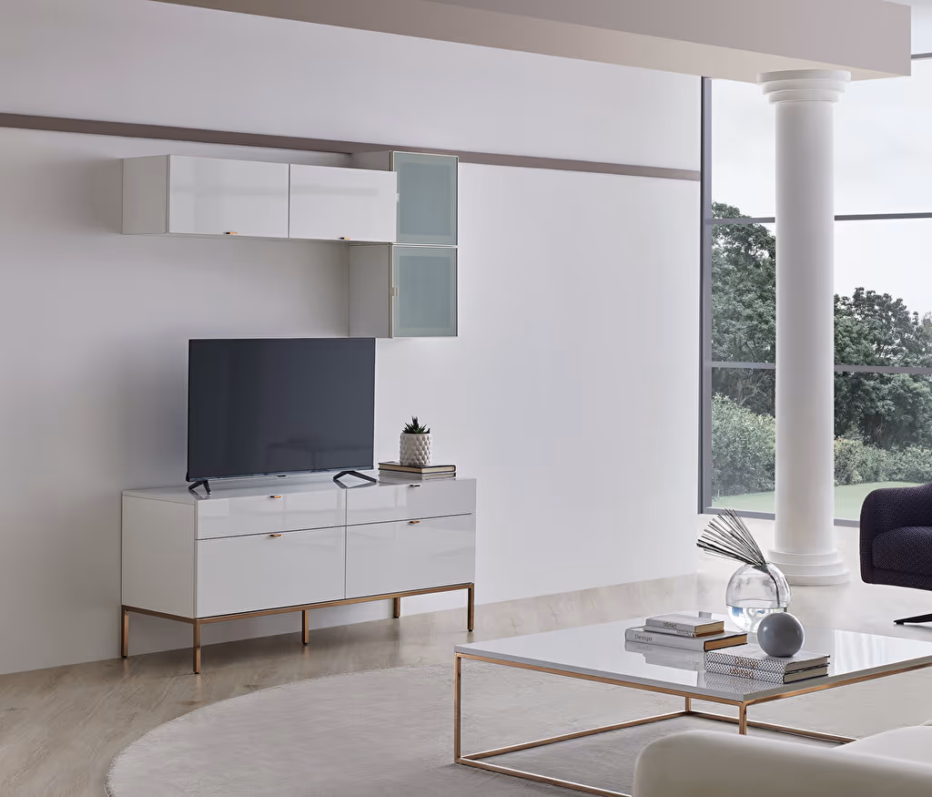 Legato White TV Unit Combination 1