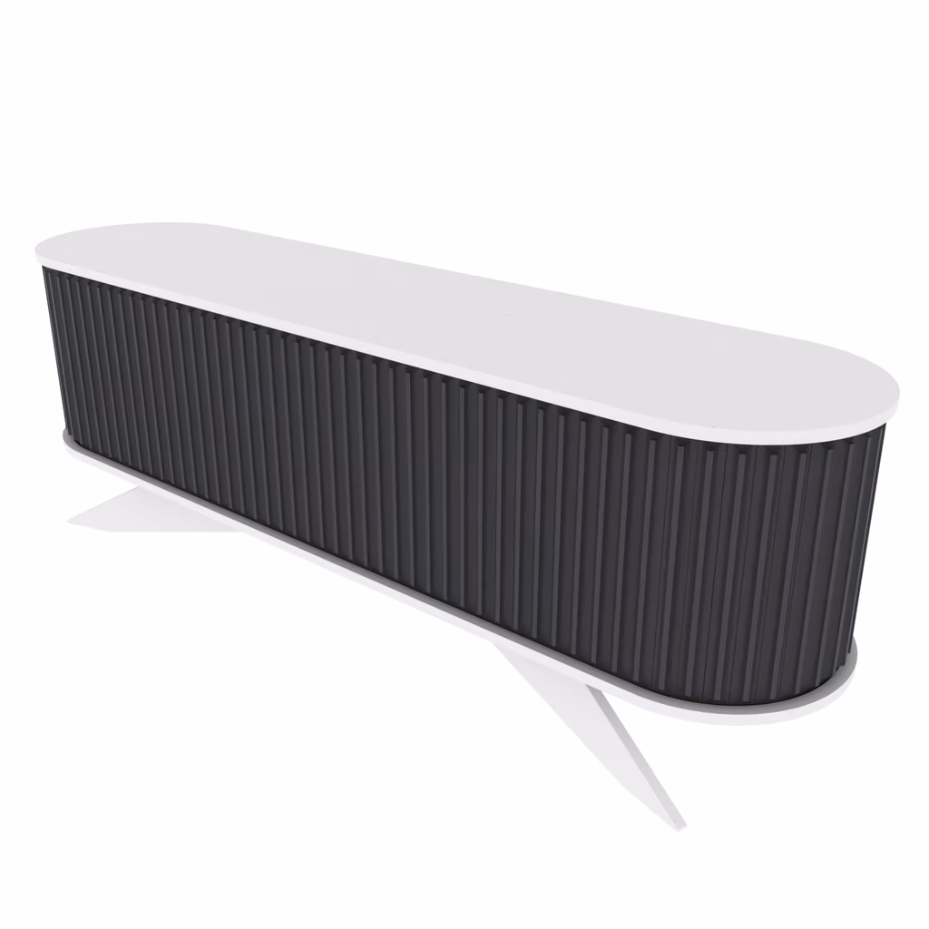 Stor Tv 1800 White&Antracite