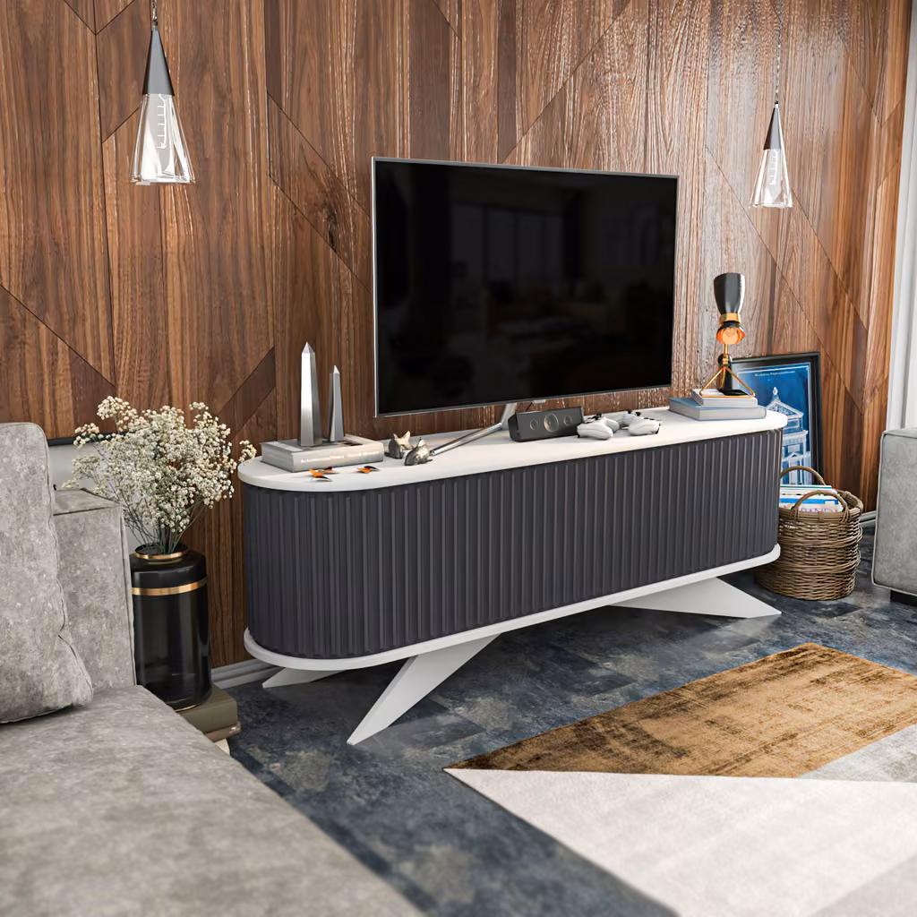 Stor Tv 1800 White&Antracite