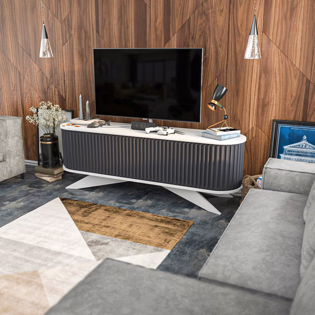 Stor Tv 1800 White&Antracite