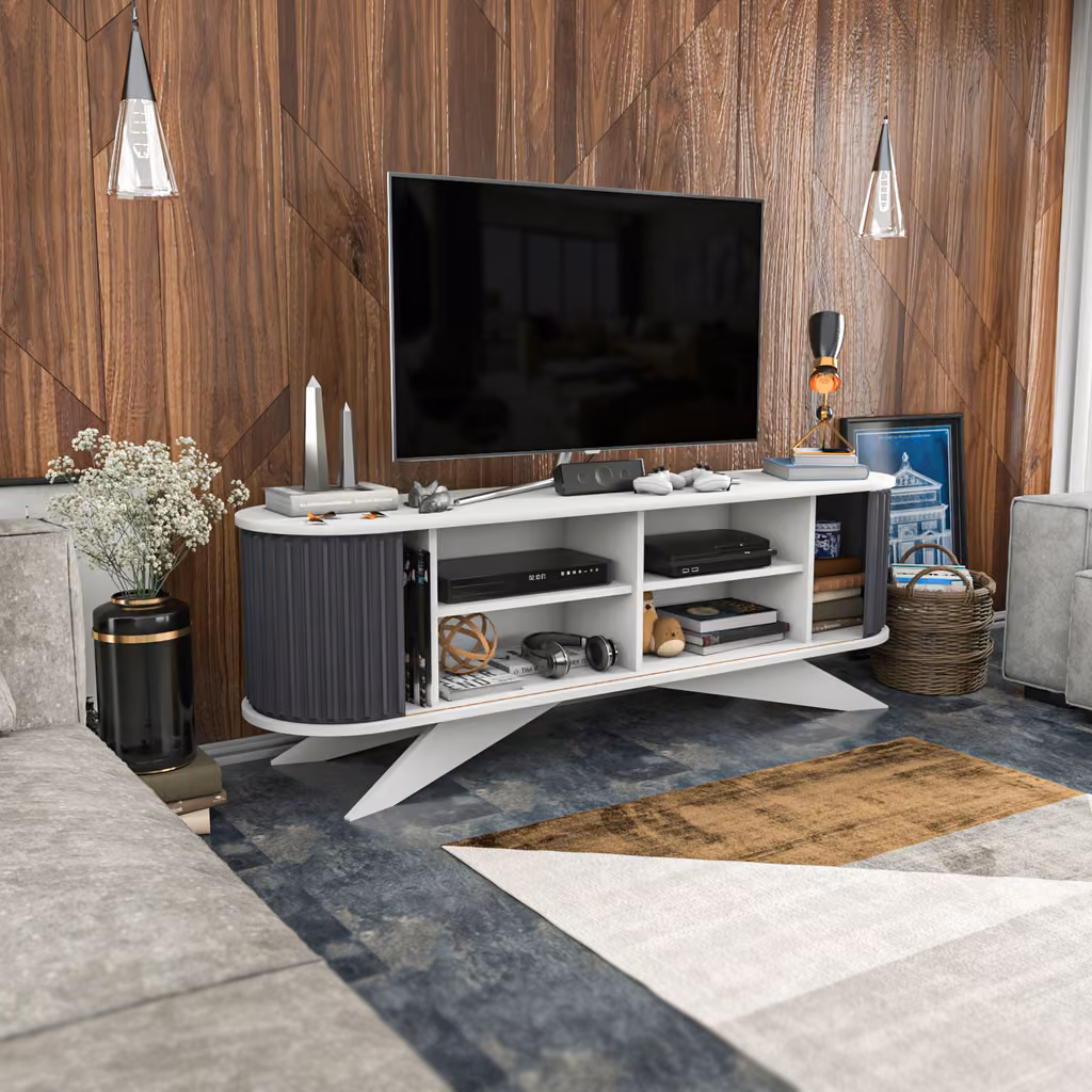Stor Tv 1800 White&Antracite