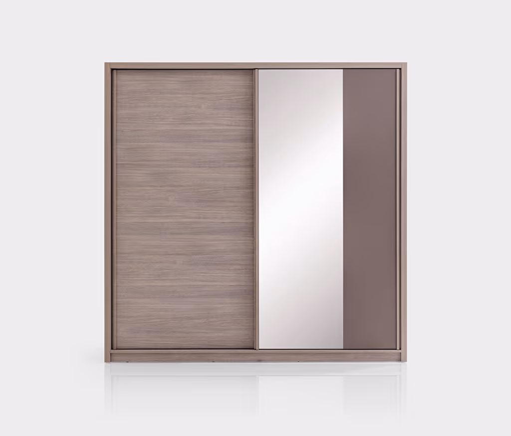 Varena Oak-Taupe Wardrobe