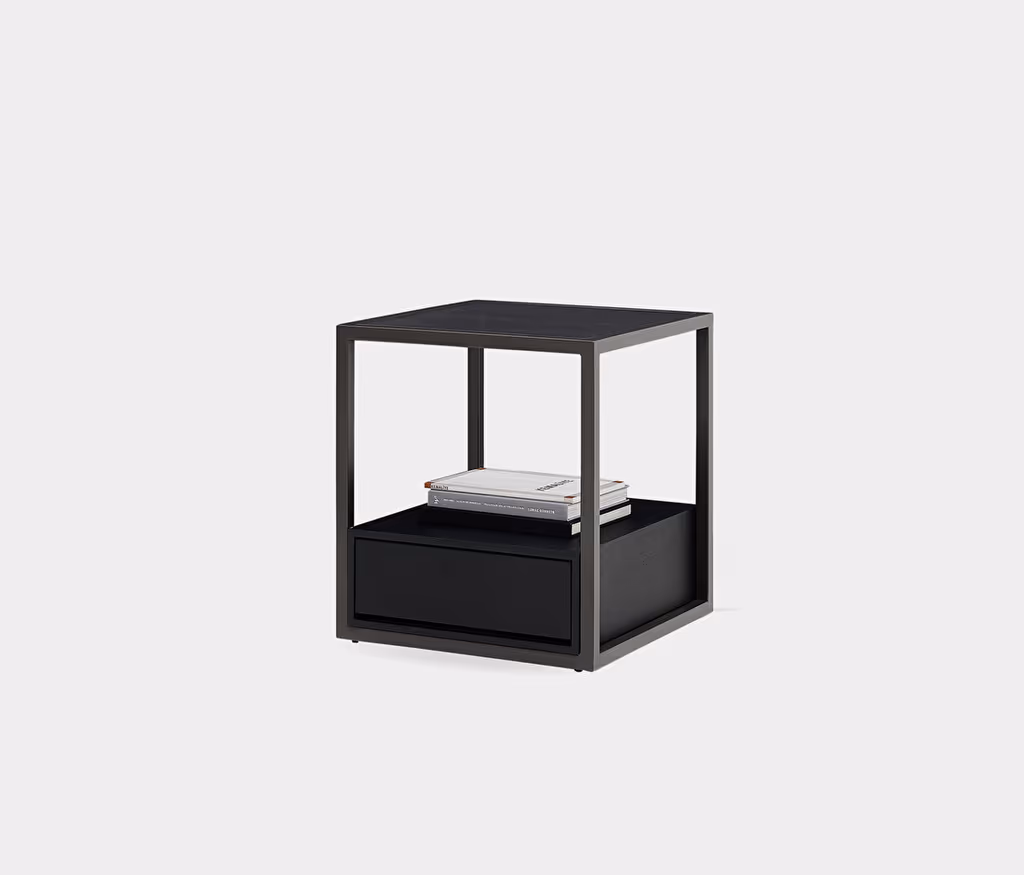 Berta Dark Gray Side Table