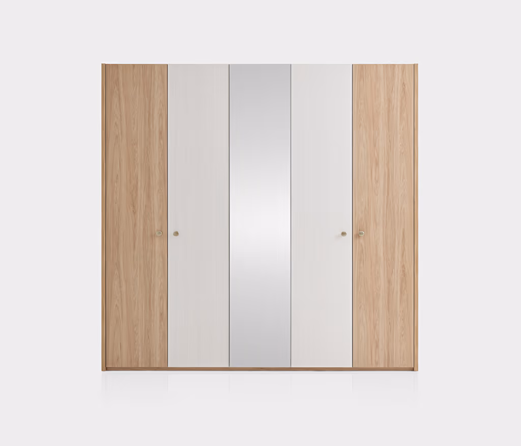 Perge Oak-Cream Wardrobe