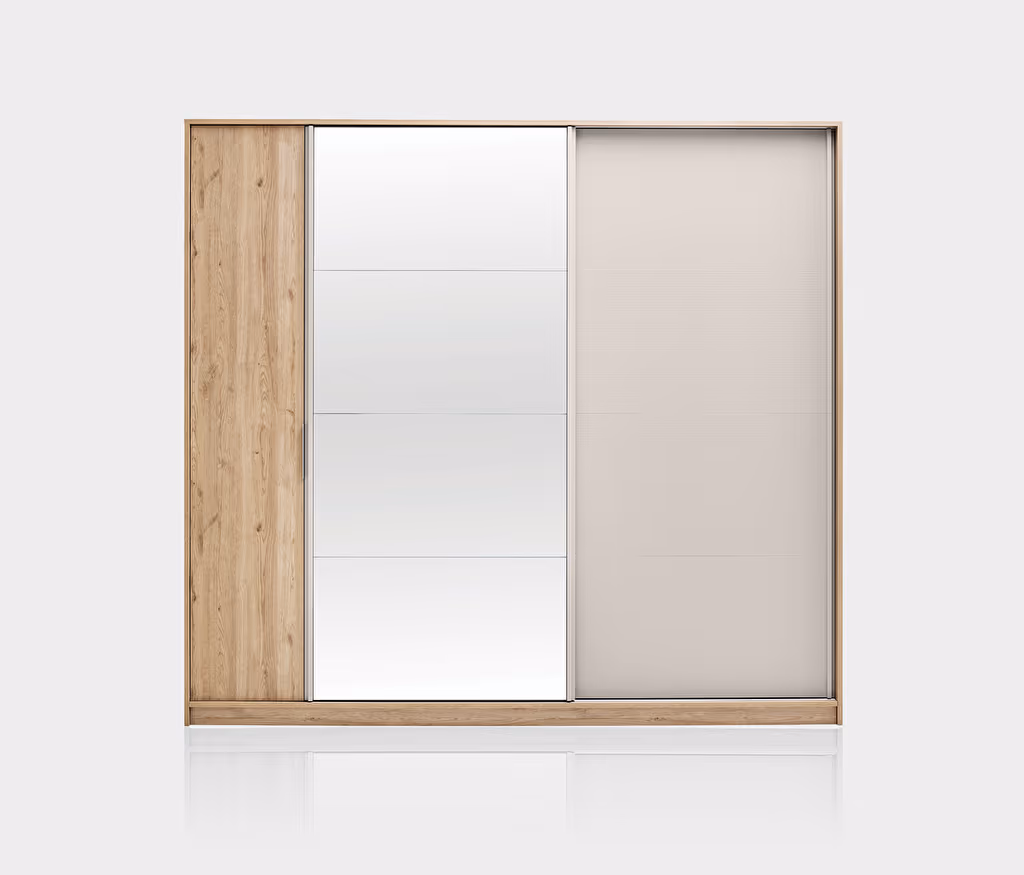 Cante Natural Oak-Beige Wardrobe