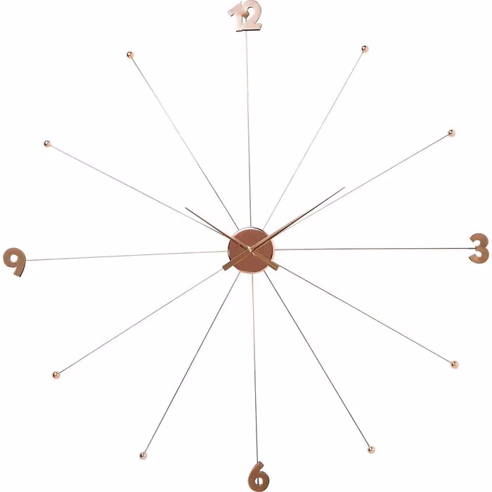 Zidni sat Like Umbrella Rose Gold 100 x 100 x 6 cm