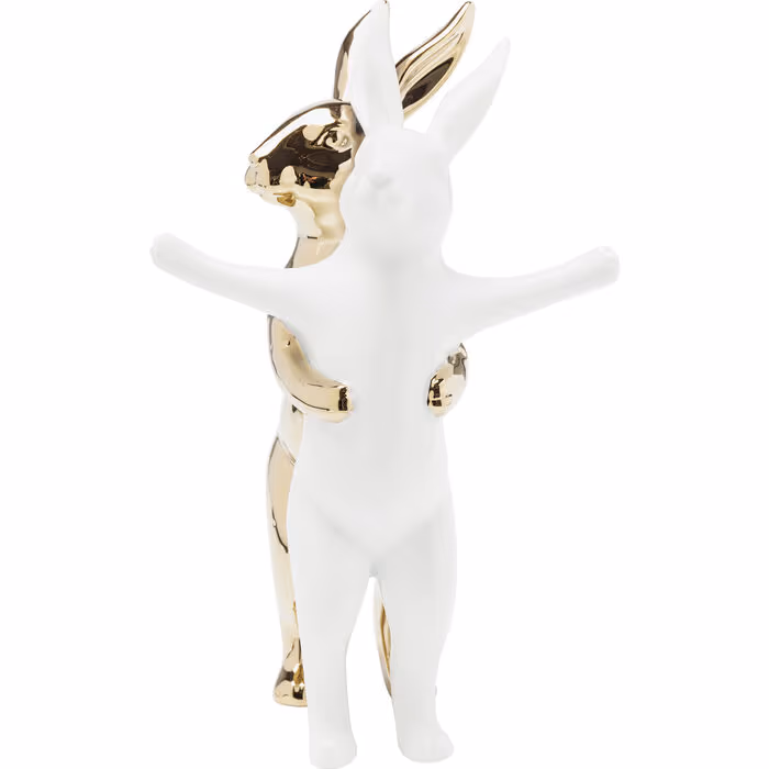 Dekorativna figura Hugging Rabbits Medium