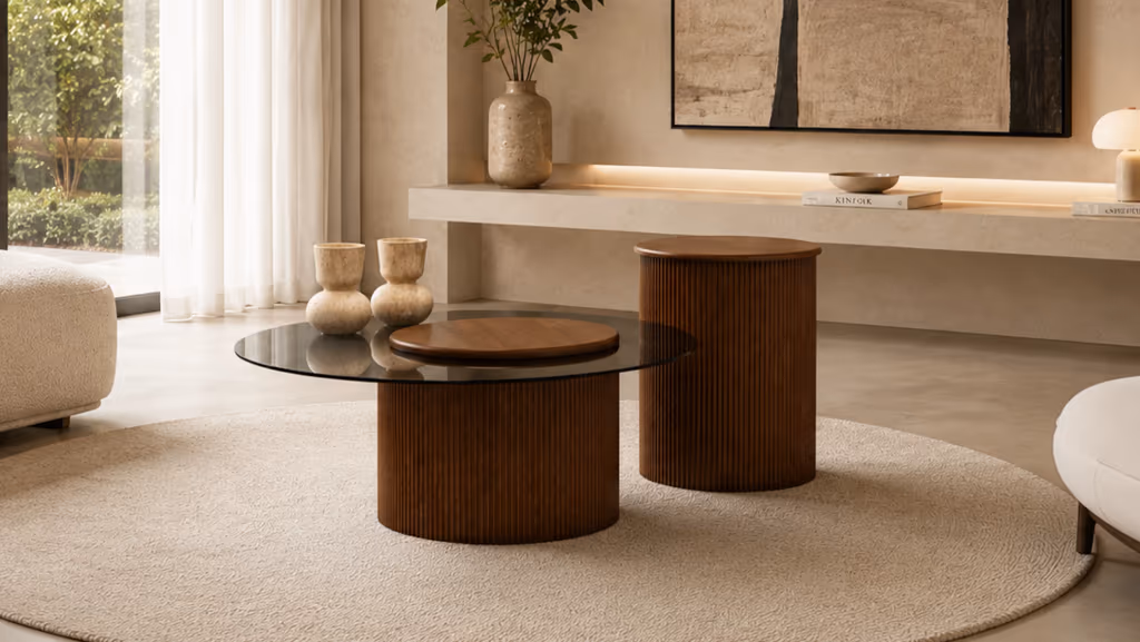 Klub sto 023 Walnut