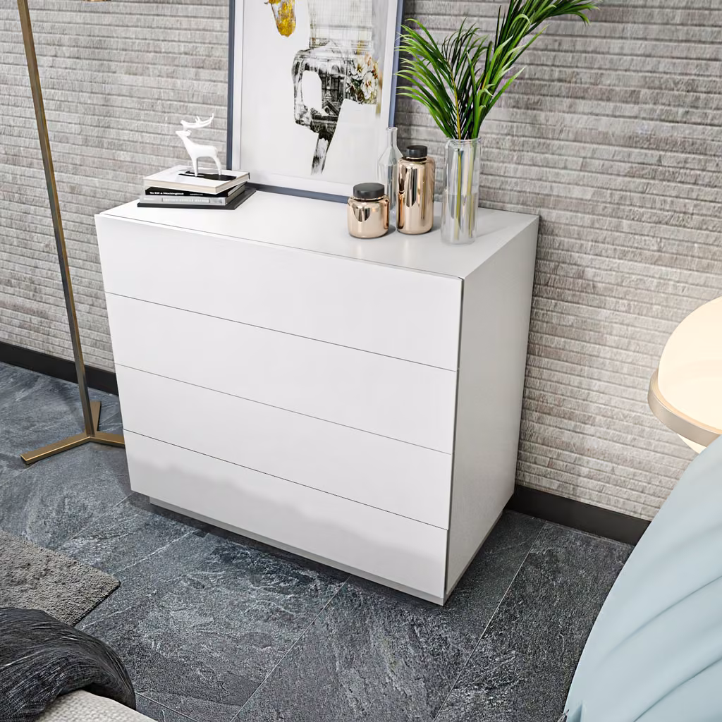 Lines komoda bijela
