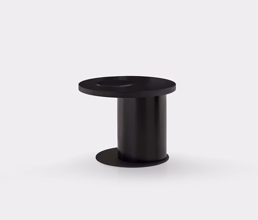 Block Black Side Table
