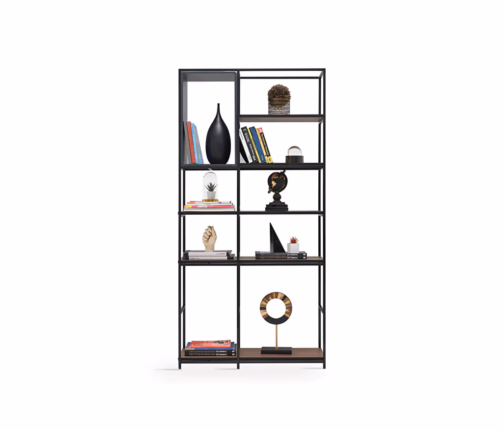 Hampton Anthracite Bookcase