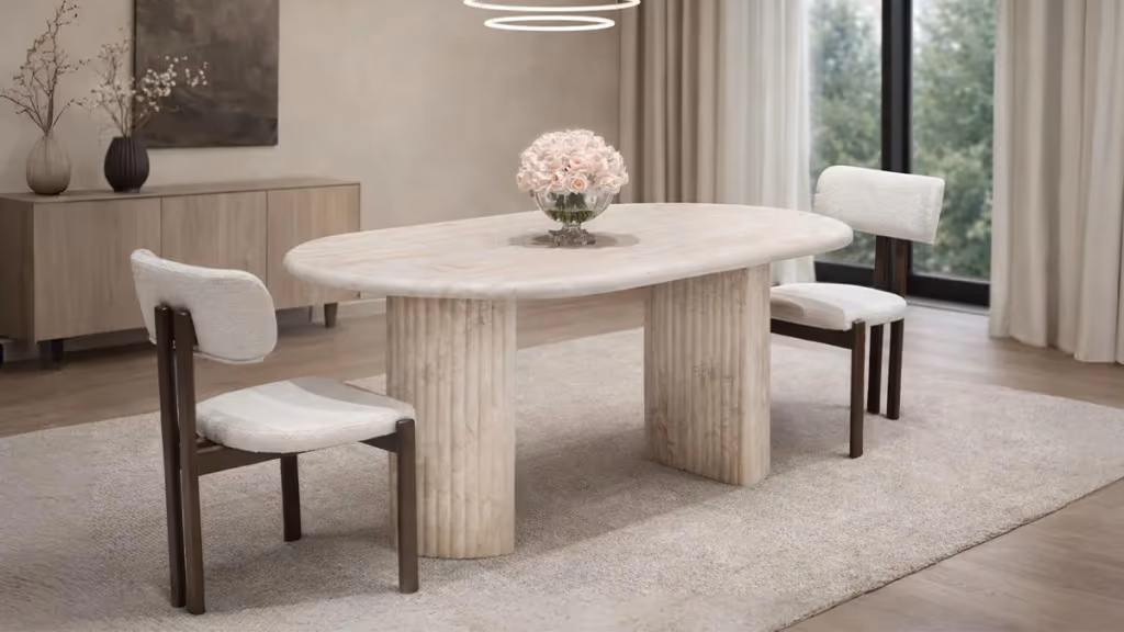 Trpezarijski sto 117 Travertine