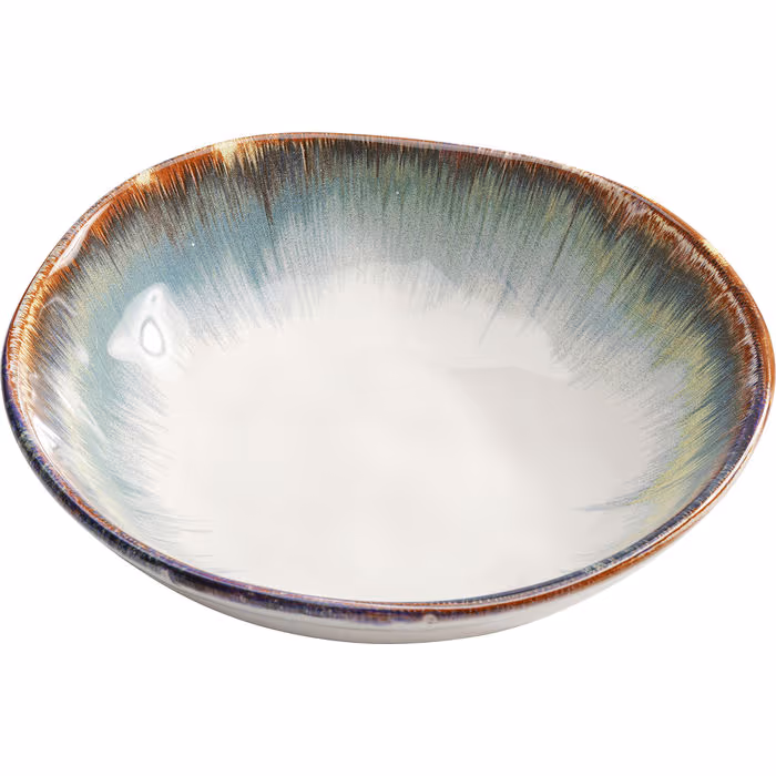 Duboki tanjir – Organic White Blue