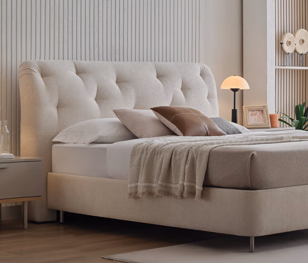 Cante Bed Base with Headboard for Teens