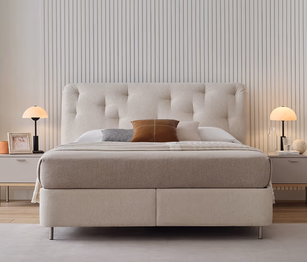 Cante Bed Base with Headboard for Teens