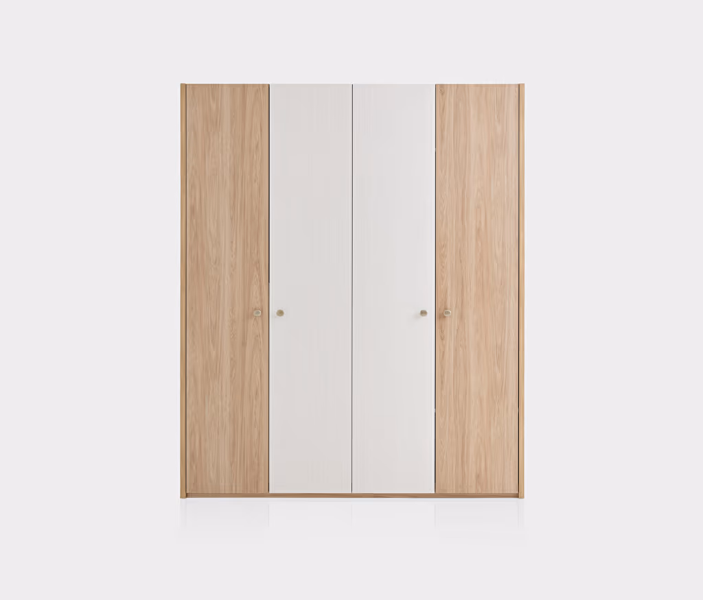 Perge Oak-Cream Wardrobe