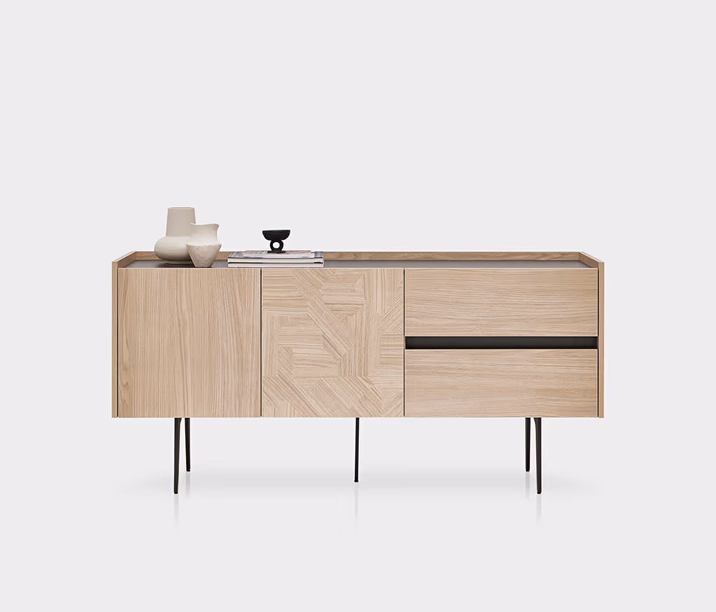 Terra Light Oak-Anthracite Sideboard