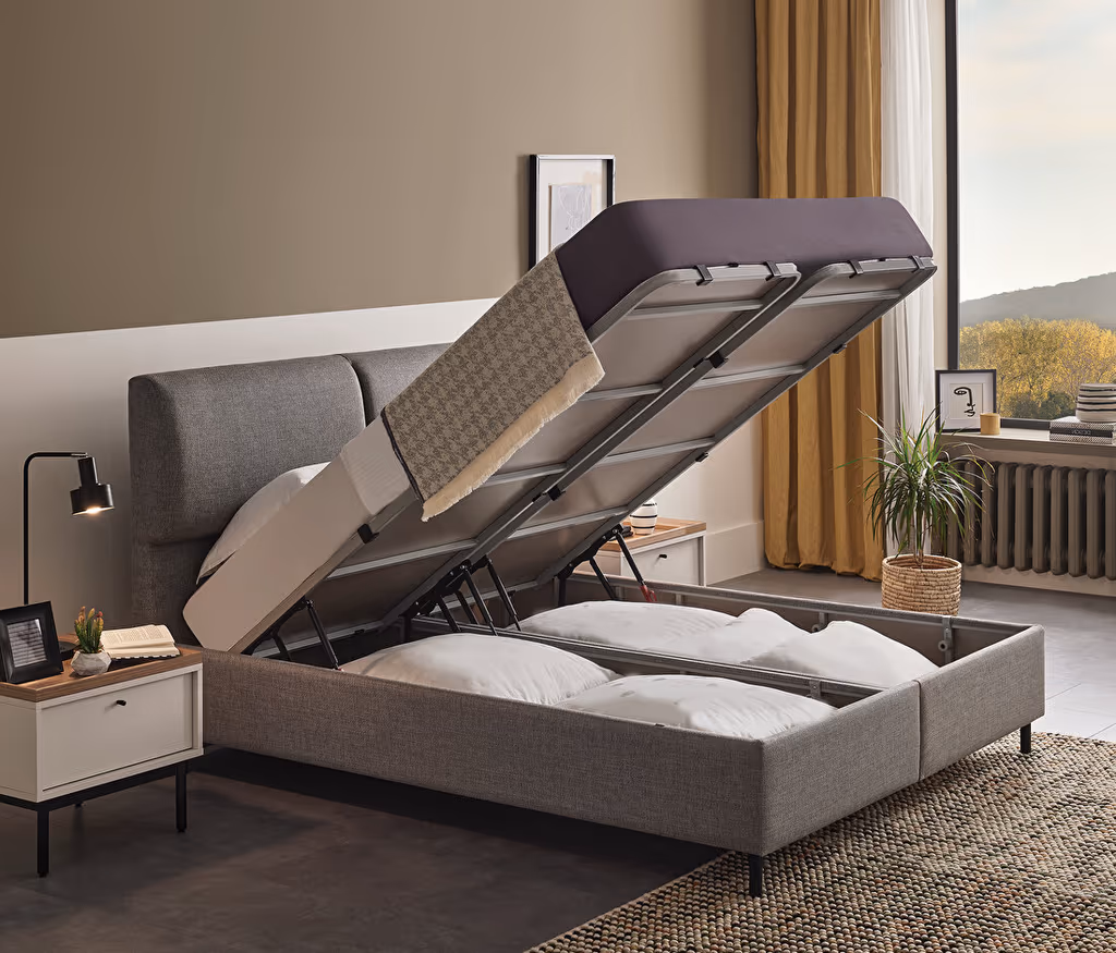 Loreto Bed Base with Headboard for Teens