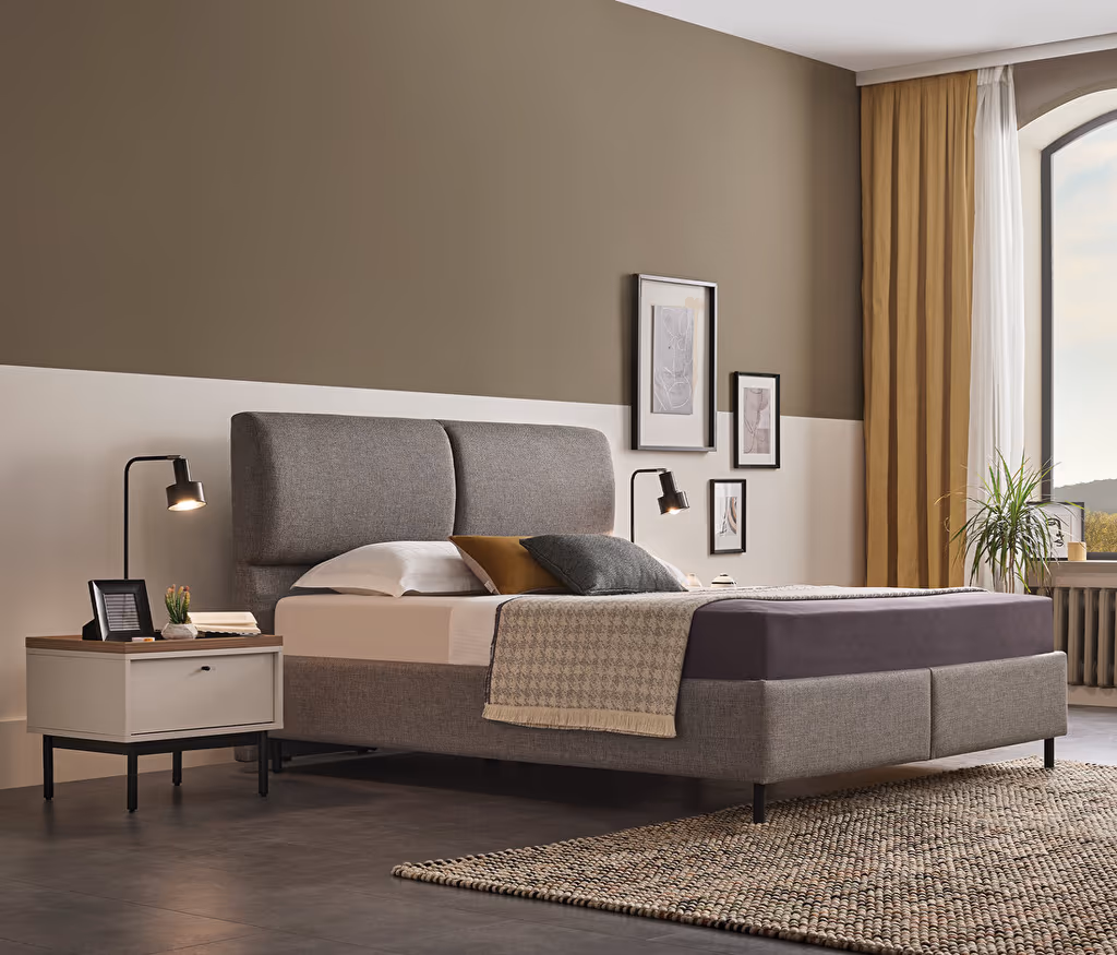 Loreto Bed Base with Headboard for Teens