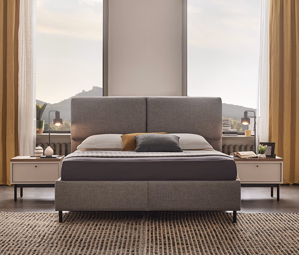 Loreto Bed Base with Headboard for Teens