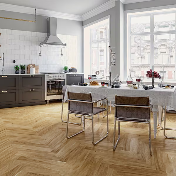 Parket Artisan Herringbone Korinthos, hrast 14 mm