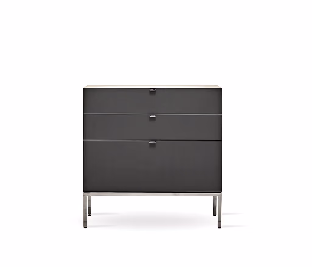 Legato Black 3 Drawer Module/Chest of Drawers