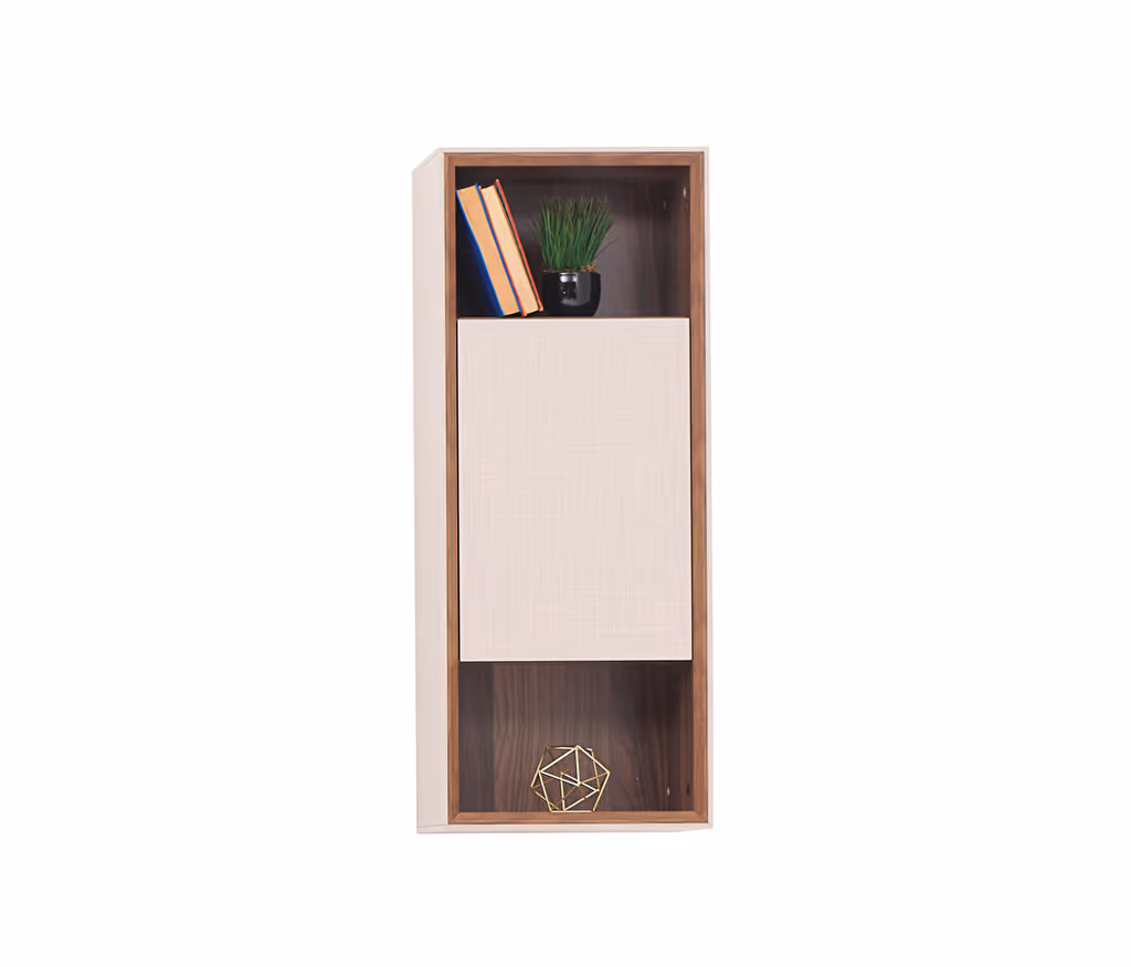 Netha Walnut-Beige TV Stand Module
