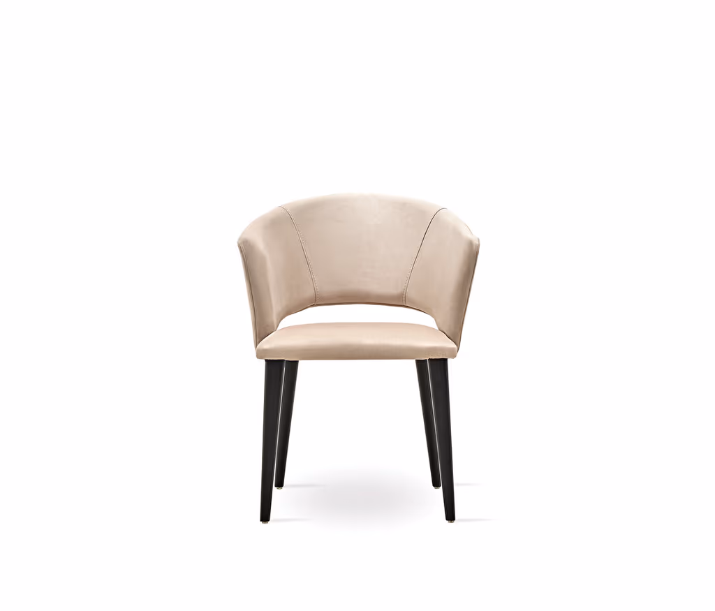 Riga Chair with Wooden Legs with Armrests