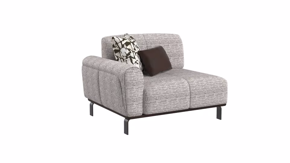 Brown Melange Chenille Weave