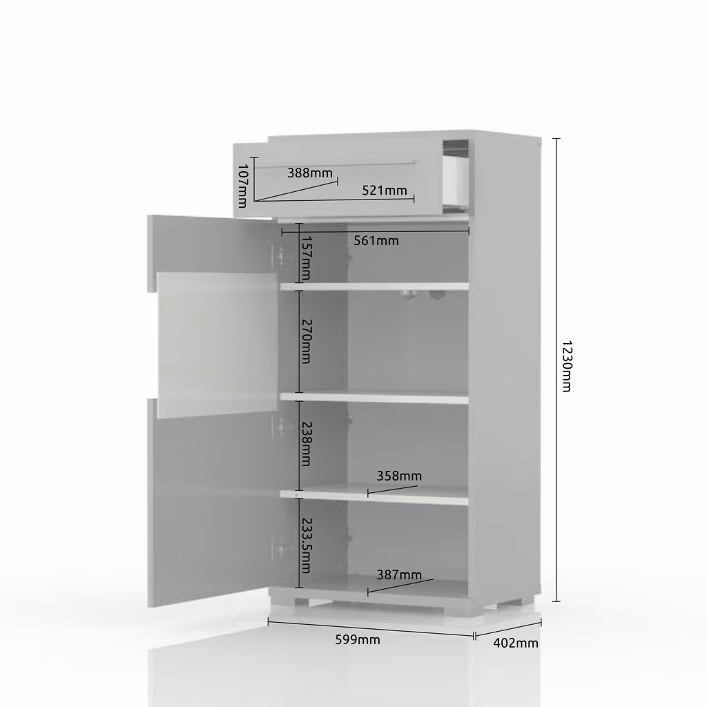 VITRINA V60-1KS1F/PN