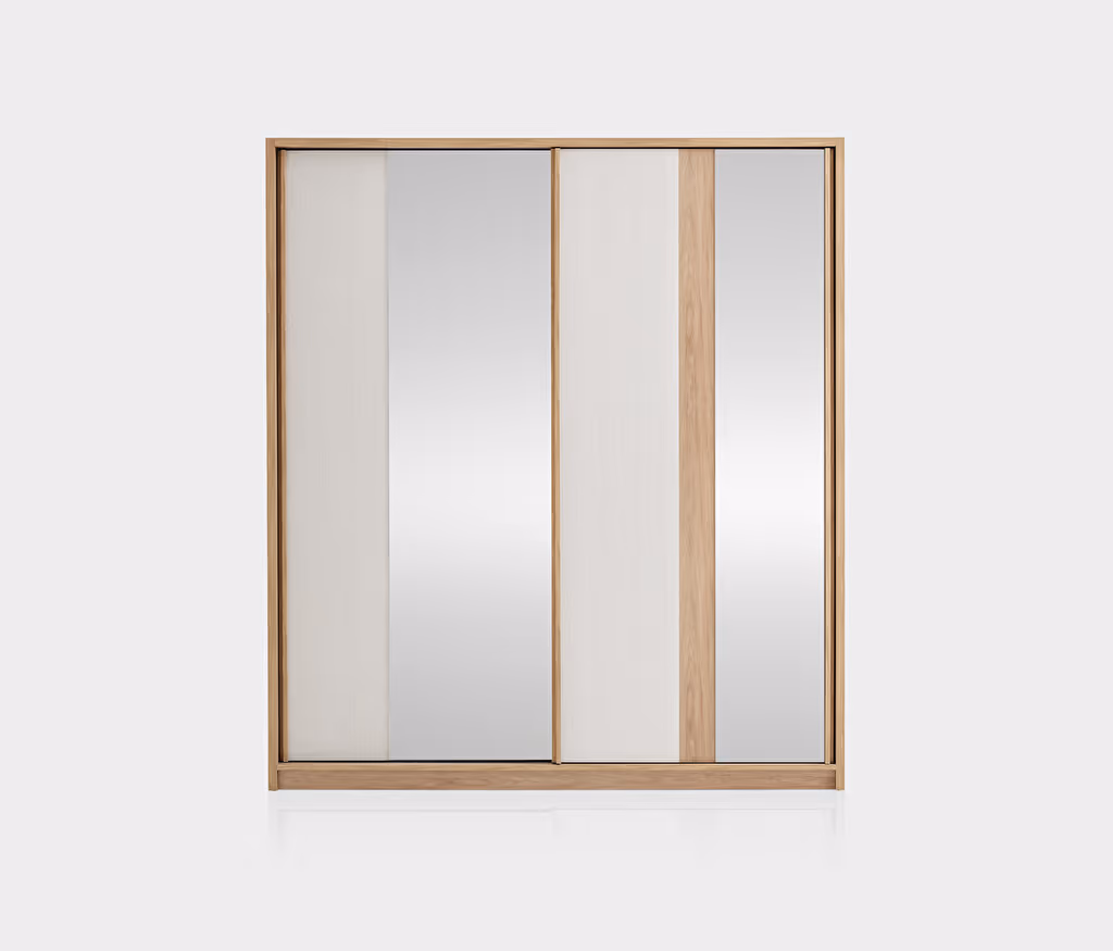 Perge Oak-Cream Wardrobe