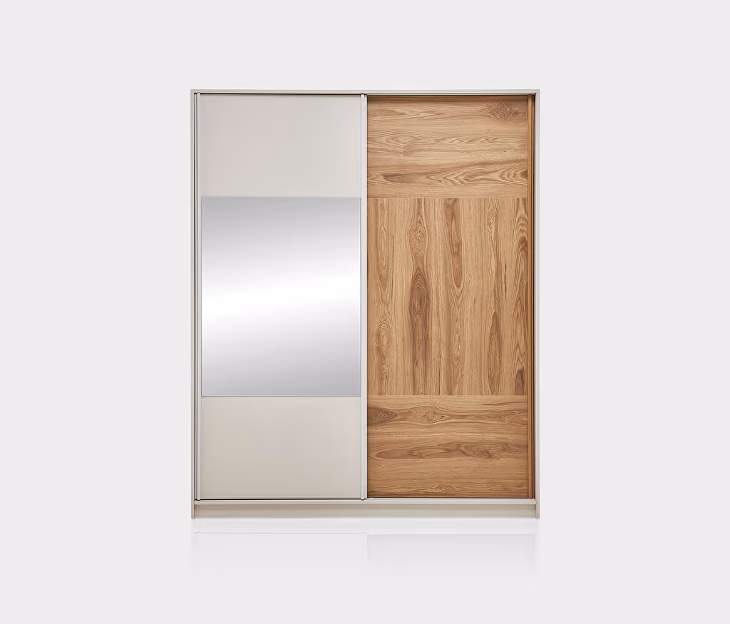 Loreto Off-White-Walnut Wardrobe