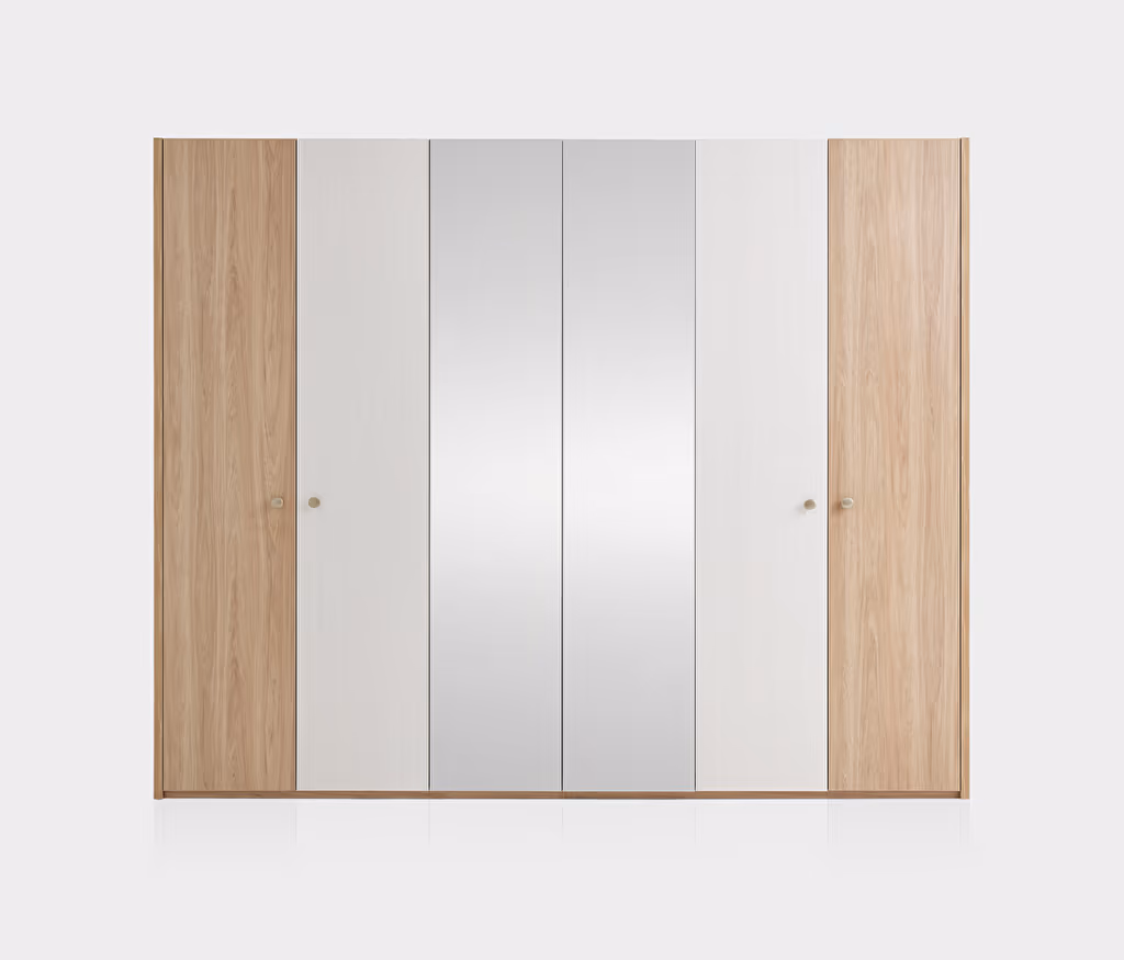 Perge Oak-Cream Wardrobe